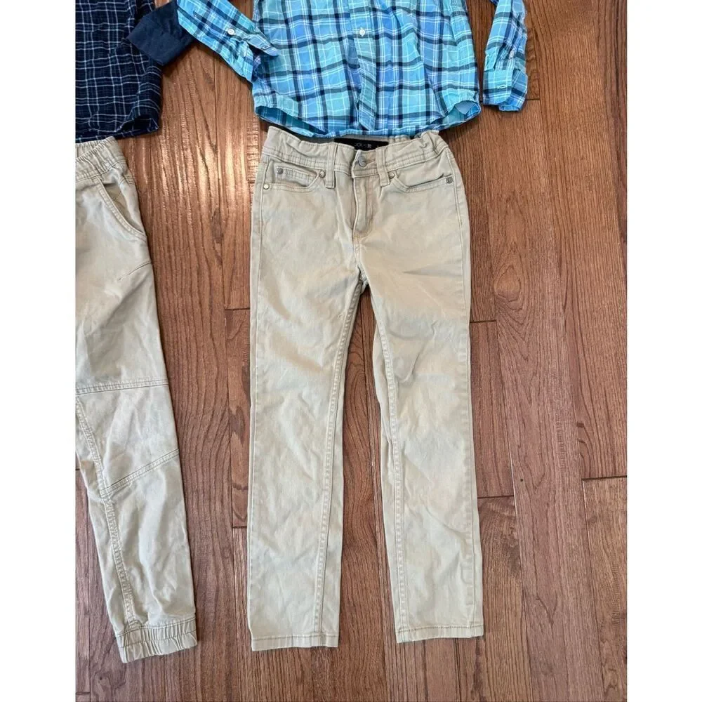 Boys size 7 dress shirt and khaki pants bundle Ralph Lauren Joes Art Class